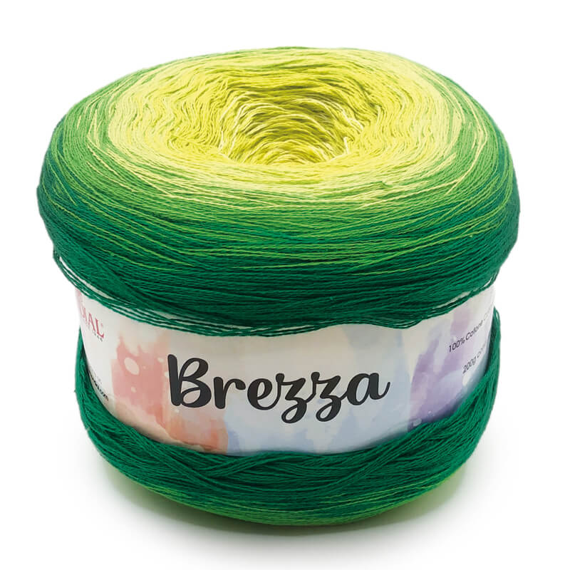 Cake di cotone per lavoro a ferri Brezza di Lane Mondial colore verde
