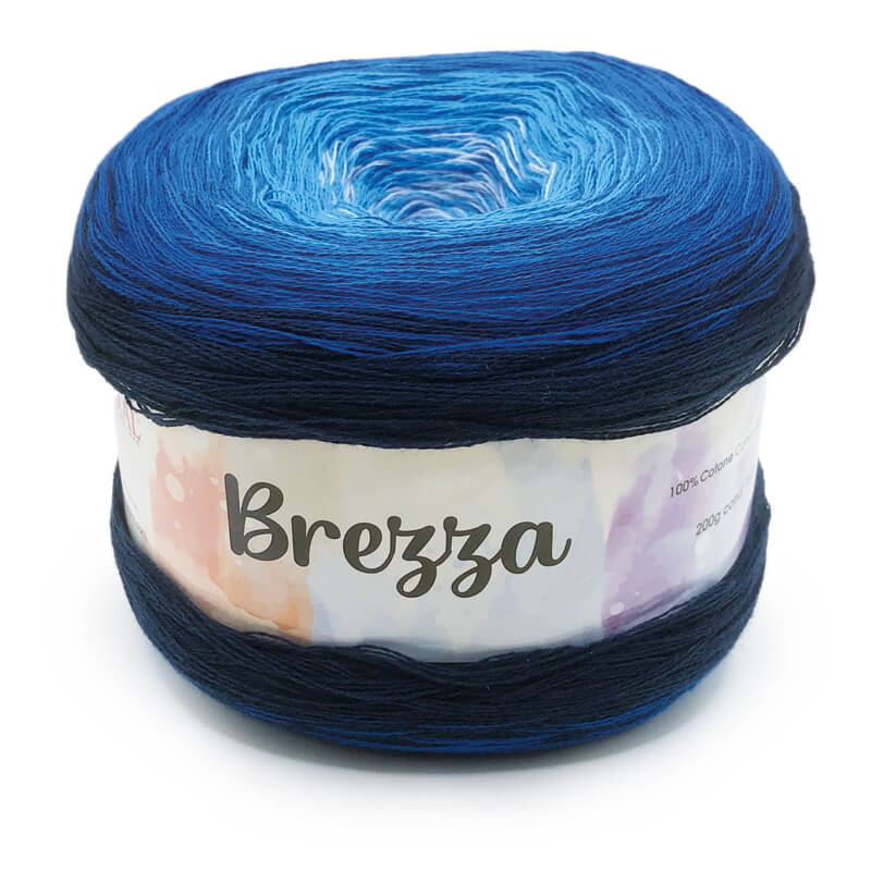 Cake di cotone per lavoro a ferri Brezza di Lane Mondial colore blue