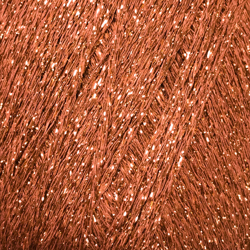 Starlight di lane mondial è un lamè dall'ottima qualità e molto lucente. colore bronzo