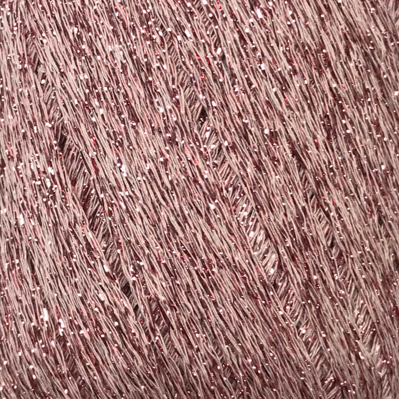 Starlight di lane mondial è un lamè dall'ottima qualità e molto lucente. colore rosa antico