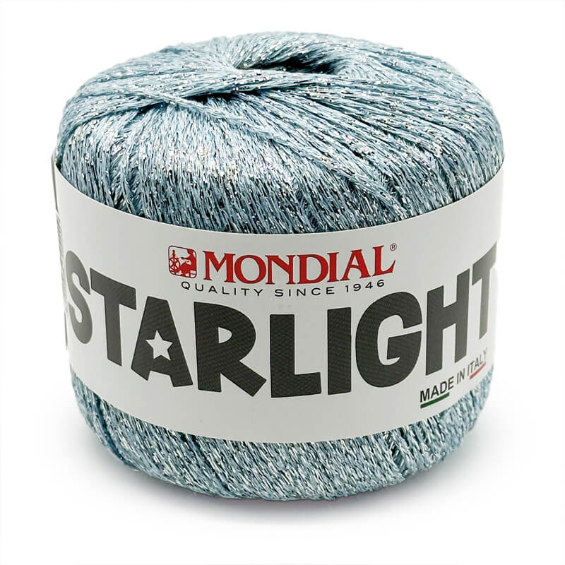 Starlight di lane mondial è un lamè dall'ottima qualità e molto lucente. colore azzurro
