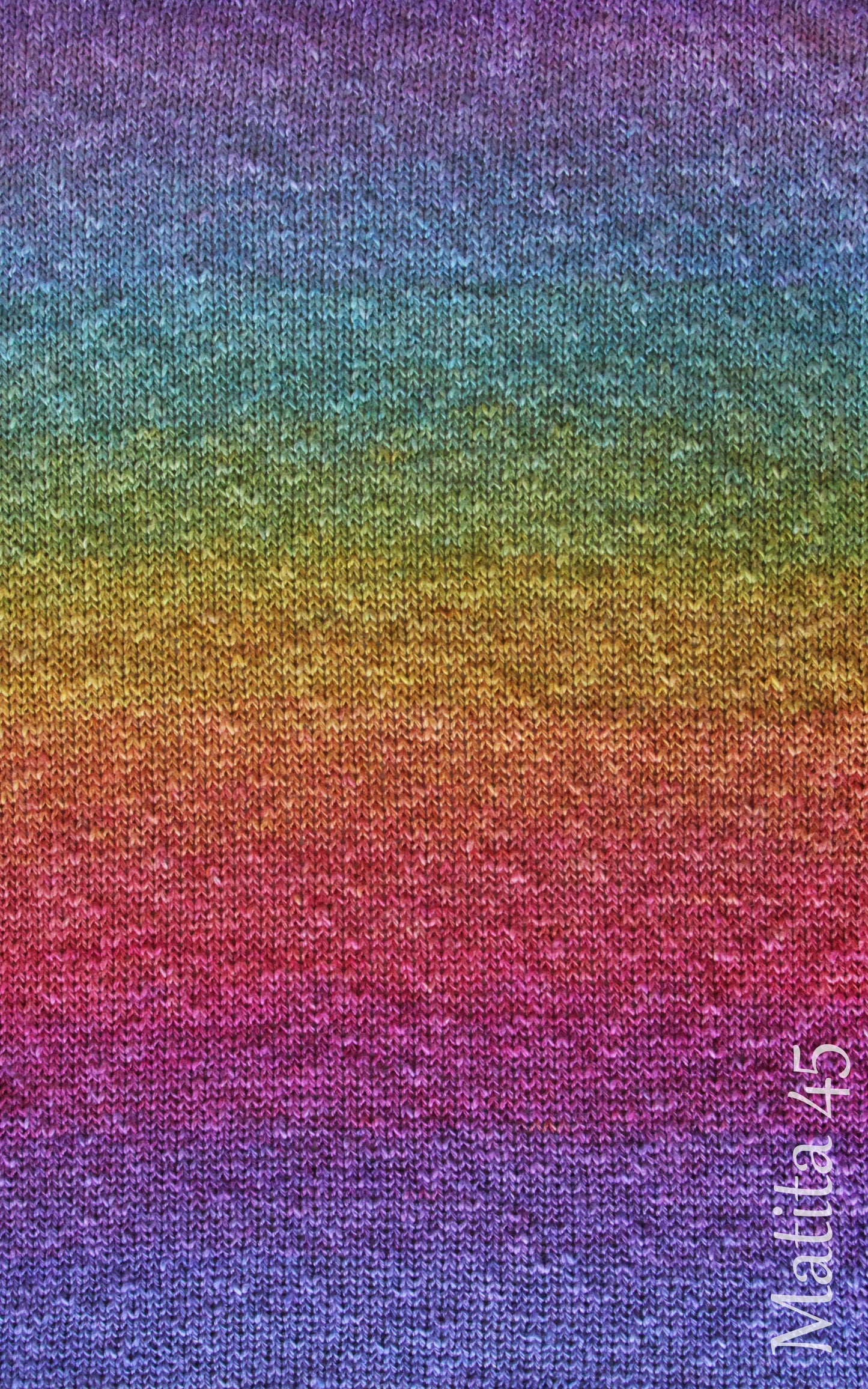 Gomitolo di cotone e canapa per lavorare a maglia. Adriafil. Sfumature del arcobaleno