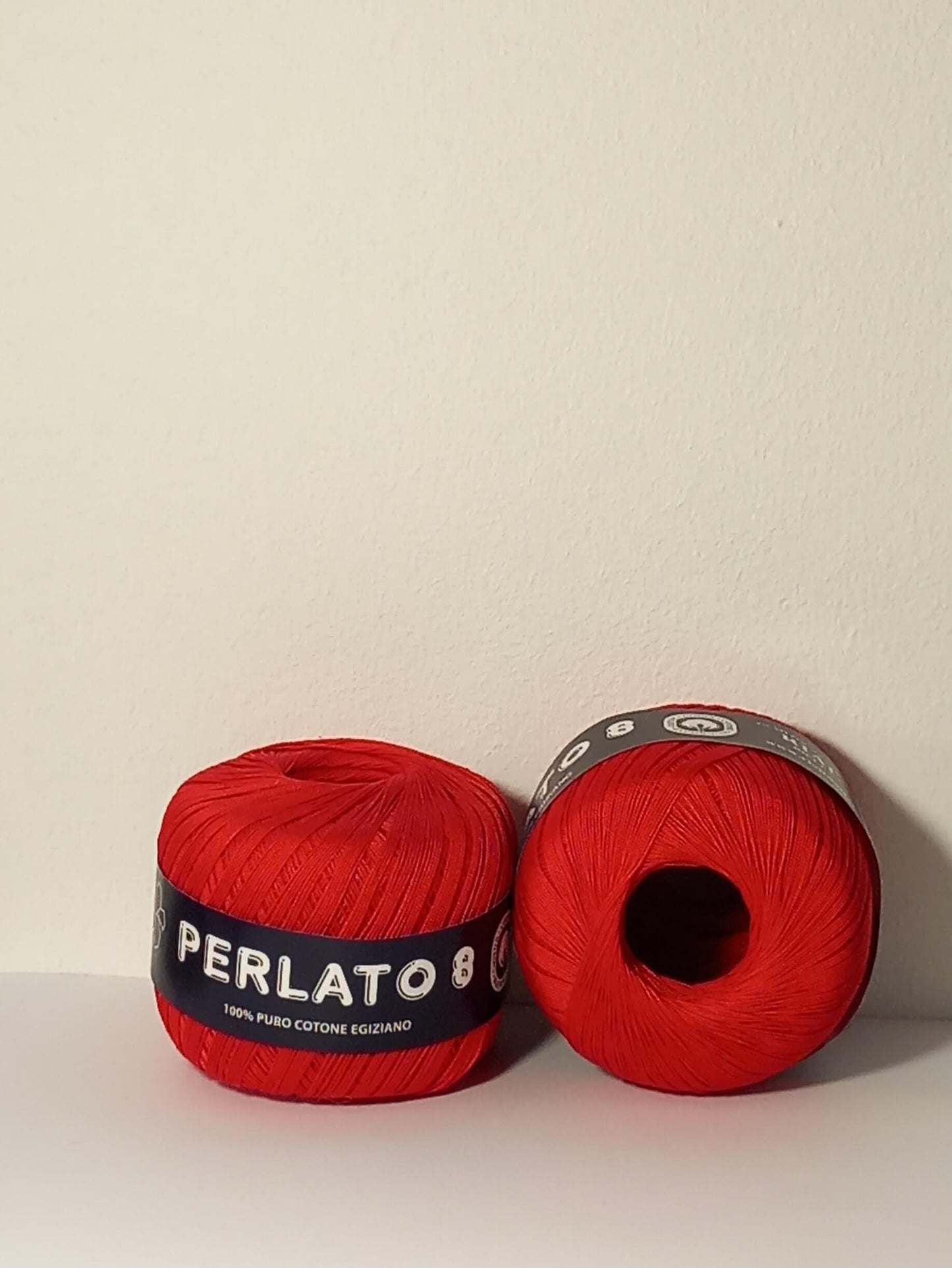 Cotone per uncinetto umero 8 colore rosso