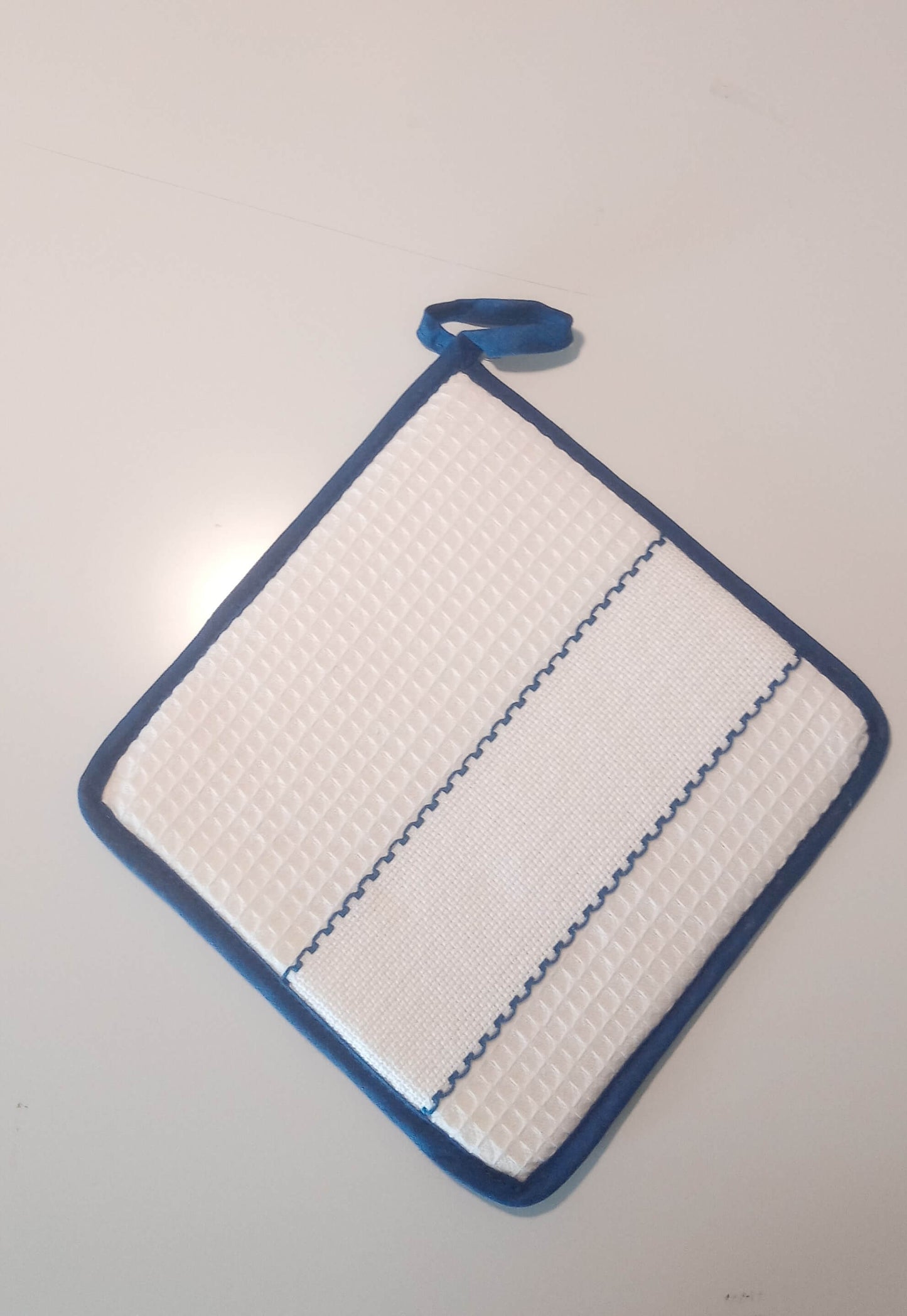 Presina da ricamare a punto croce della stafil quadrata blue