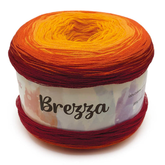 Cake di cotone per lavoro a ferri Brezza di Lane Mondial colore rosso