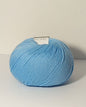 Gomitolo di lana merino per bambini colore azzurro